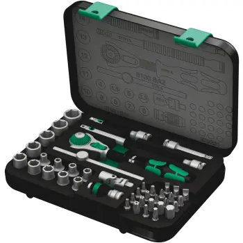 8100 SA 2 Zyklop Speed ratel- en doppenset, 1/4"-aandrijving, metrisch, 42 -delig