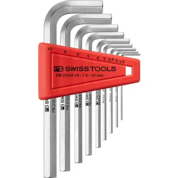 Afbeelding PB Swiss Tools AG inbussleutel zeskant, set in houder, mm 22 Sechskant mm