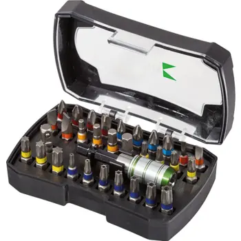 Afbeelding Cobit bitset 1/4'' 32-dlg, pz, ph, sl, tx, inbus, met kleurcode EasyLink/EasyLock