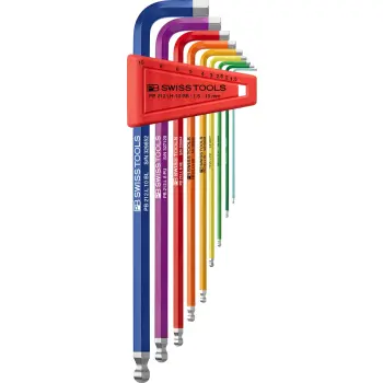 Afbeelding PB Swiss Tools AG rainbow kogelkop set in houder, mm 23 Sechskant mm RB