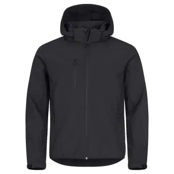 Clique softshell classic hoody zwart XS