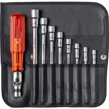 Afbeelding PB Swiss Tools AG classic omklaphecht, set in roletui 15 Rolltaschen