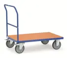 Afbeelding fetra duwbeugelwagen met houten platform
