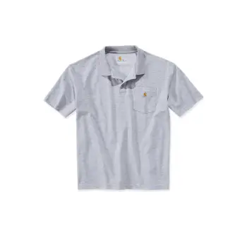 Afbeelding Carhartt middelzware polo met korte mouwen, losse pasvorm met zakje K570