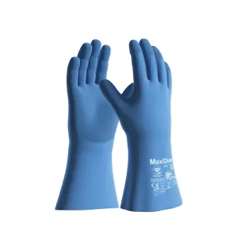 Afbeelding ATG handschoen chemisch bestendig, latex 76-730 MaxiChem TriTech