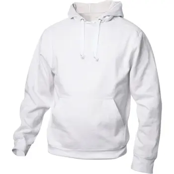 Clique hooded sweater basic wit XS