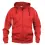 Clique hooded sweater rood XS