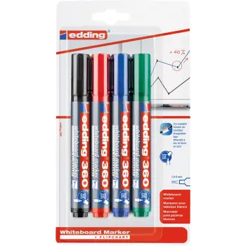 Whiteboard marker blisterset
