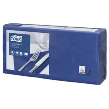 Tork Lunchservet 33x33cm 2-laags 1/4-vouw 10x200 donkerblauw