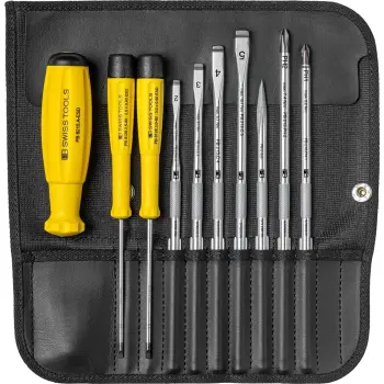 Afbeelding PB Swiss Tools AG esd schroevendraaier set in roletui 14 ESD