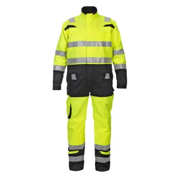 Hydrowear overall Hove fluor geel/zwart 44