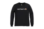 Carhartt t-shirt logo lange mouw zwart M
