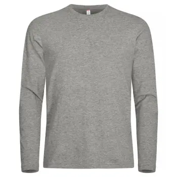 Clique t-shirt premium fashion grijsmel. XS