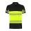 Santino polo Heda zwart/fluor geel 5XL