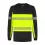 Santino sweater Hudson zwart/fluor geel 5XL