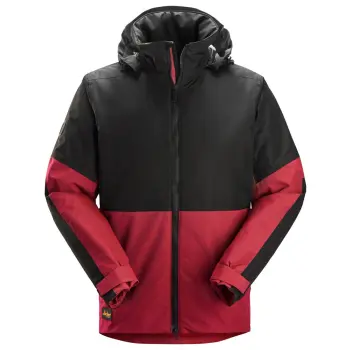 Snickers werkjas 1104 chili rood/zwart 2XL