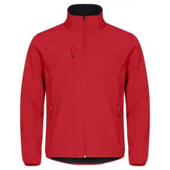 Classic softshell jacket heren rood XS