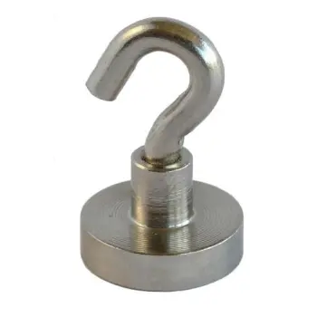 Neodymium potmagneet met haak 32x45mm 30kg