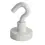Neodymium potmagneet met haak wit 16x27mm 8kg