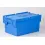 Distributiebak 600x400x320mm 55 liter blauw