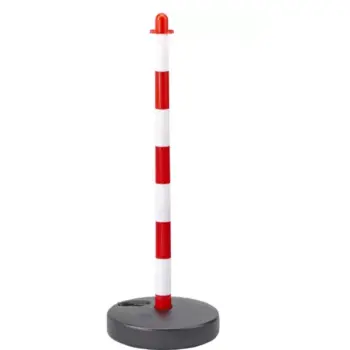 Kettingpaal rood/wit los 90cm