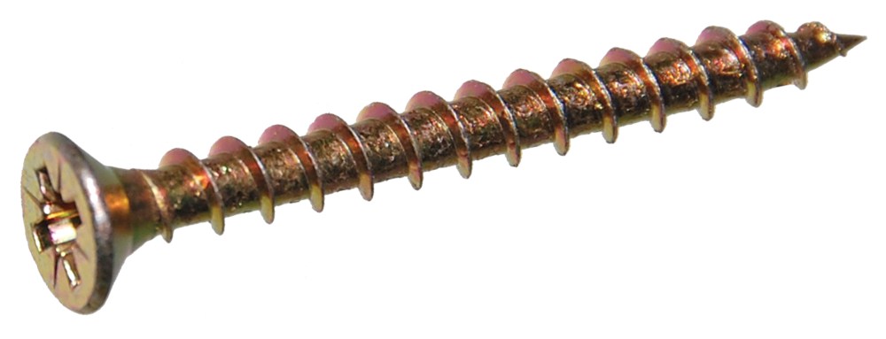 Spaanplaatschroef geel 5.0x40    pk