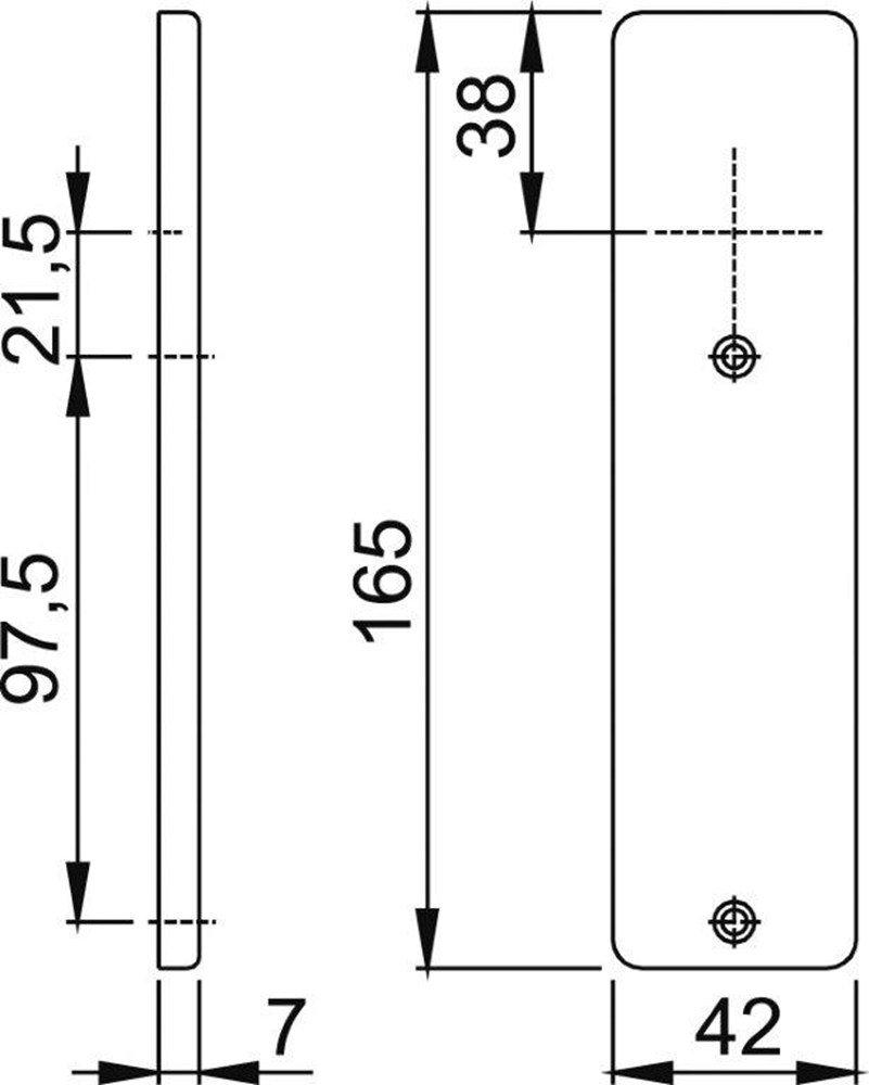 Afbeelding HOPPE kortschild 202KP