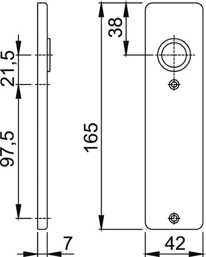 Afbeelding HOPPE kortschild 202KP