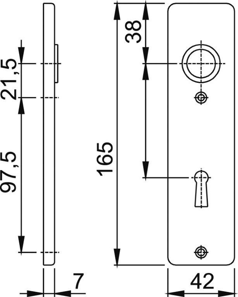 Afbeelding HOPPE kortschild 202KP