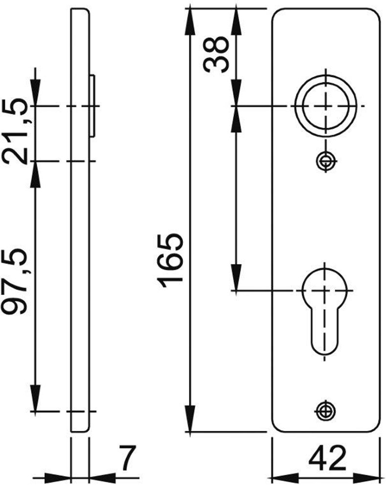 Afbeelding HOPPE kortschild 202KP