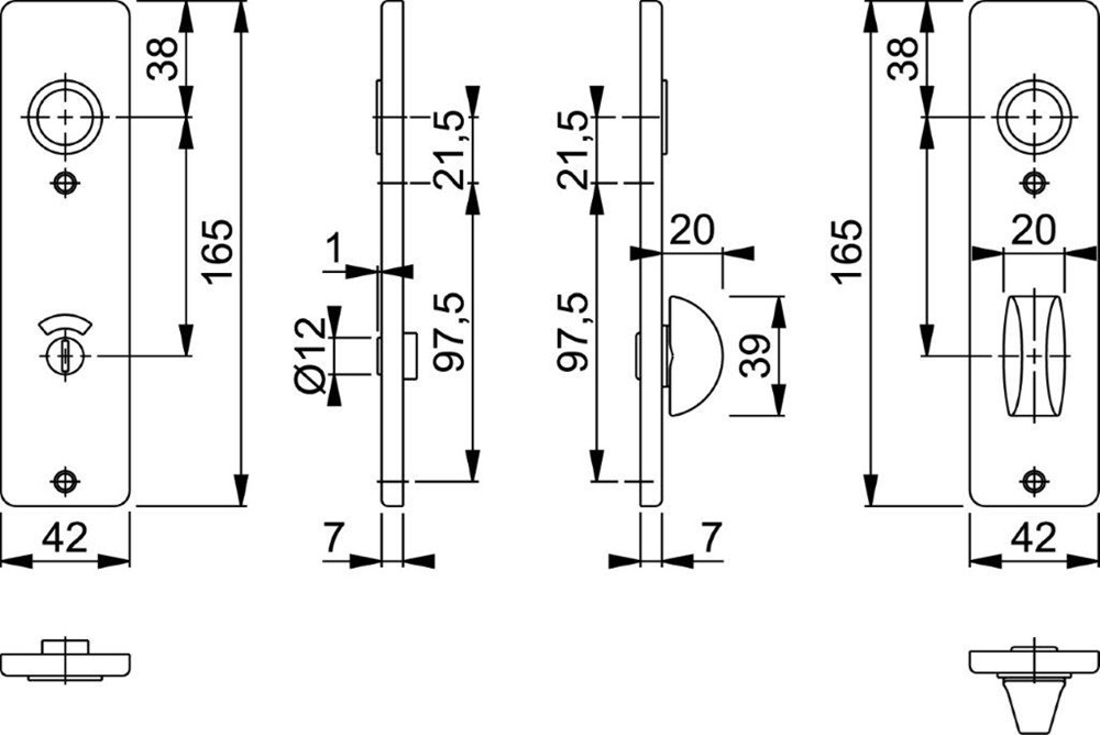 Afbeelding HOPPE kortschild 202KP