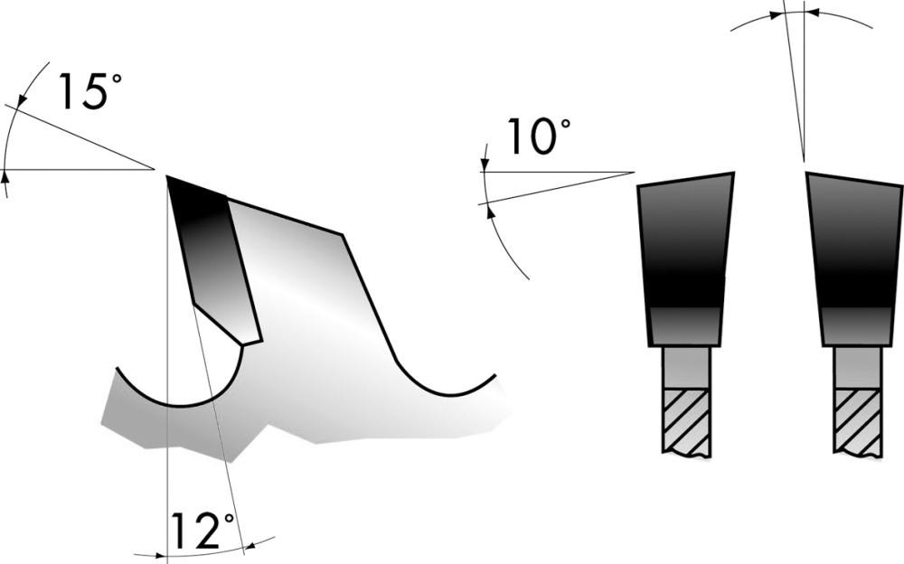 Cirkelzaagblad HW, universele wisseltand