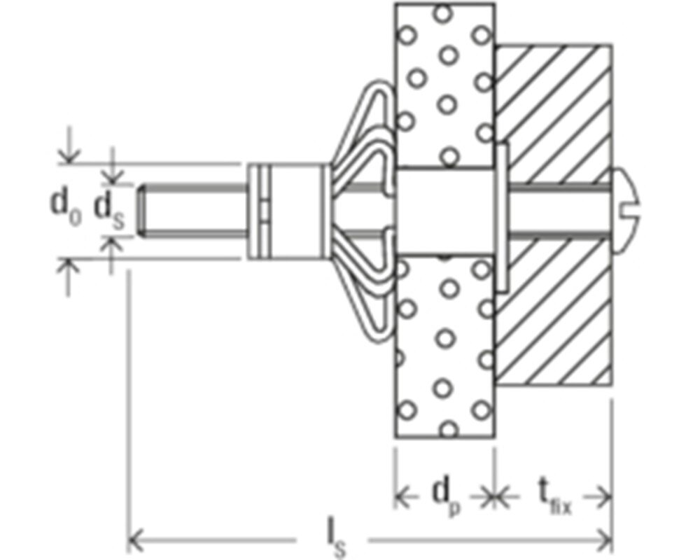 Fischer hollewandplug     hm 4x60 s
