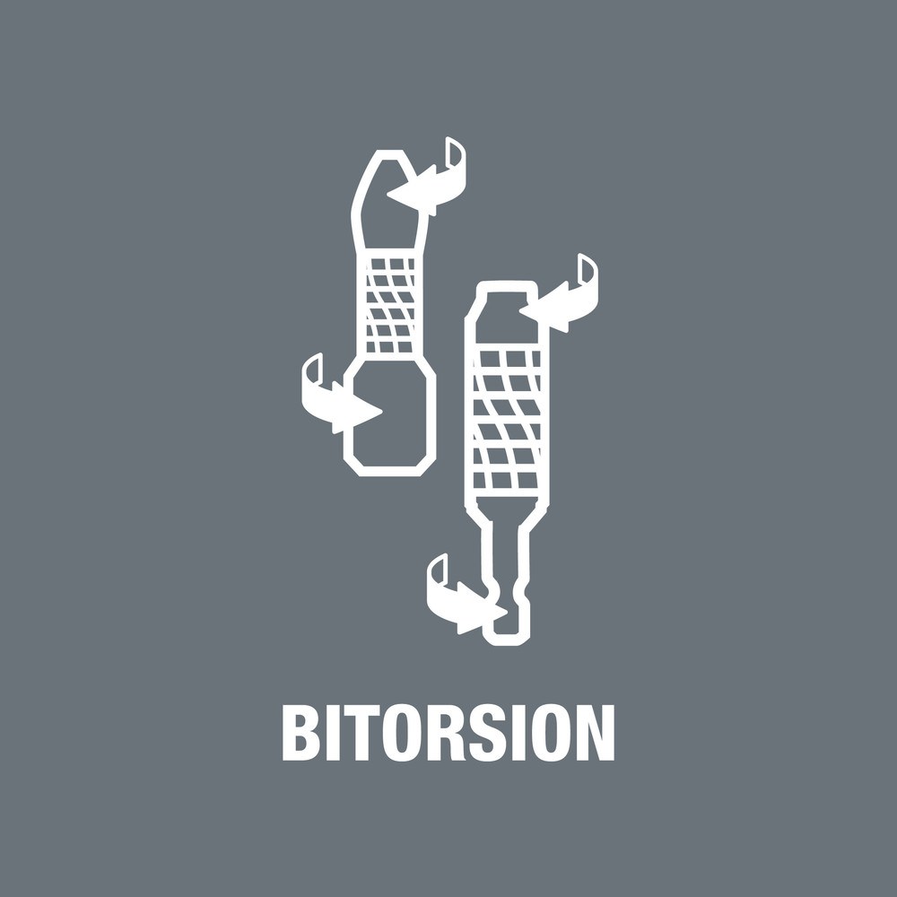 <b>BiTorsion-bits</b><br/>Bij het schroeven met een machine kunnen belastingspieken ontstaan, die voor vroegtijdige slijtage van de bit of beschadiging van de schroef zorgen. Als deze belastingspieken worden gereduceert wordt het werken productief en veilig.  Het Wera BiTorsion-Systeem voorkomt vroegtijdige slijtage. De levensduur van het gereedschap wordt verlengt en de productiviteit bij het schroeven met machines wordt aanzienlijke verhoogd.