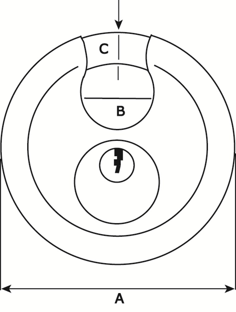Lijntekening DX discusslot