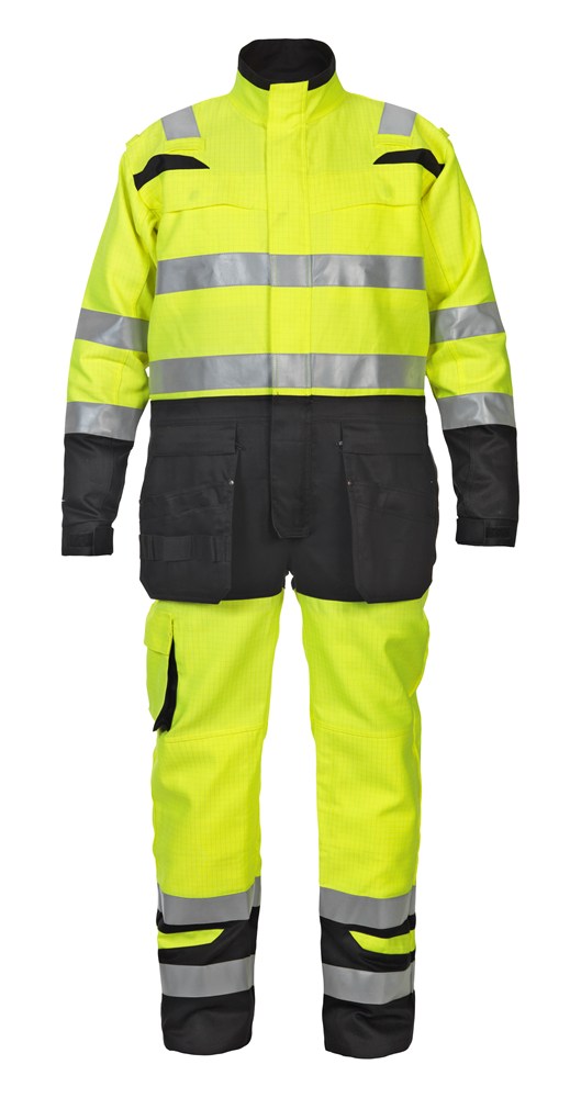 Hydrowear overall Mura fluor geel/zwart 66