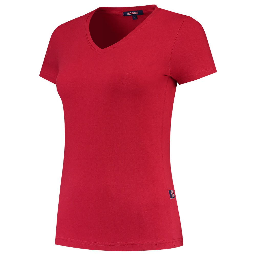 Afbeelding TRICORP CASUAL t-shirt v hals fitted dames 101008