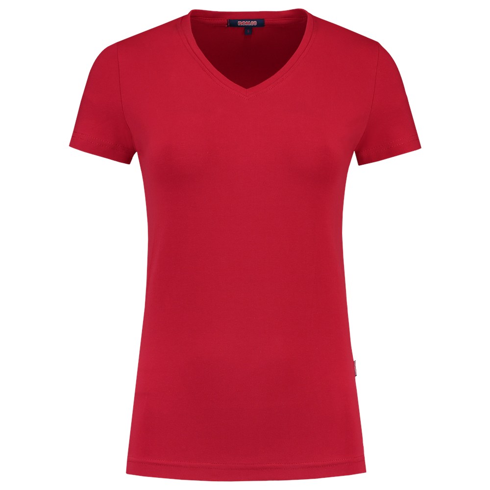 Afbeelding TRICORP CASUAL t-shirt v hals fitted dames 101008