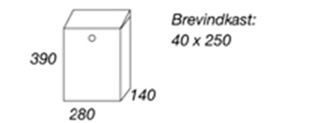 Afbeelding Allux brievenbus 200