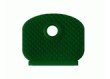 Sleutelkenkap 25mm pvc donkergroen
