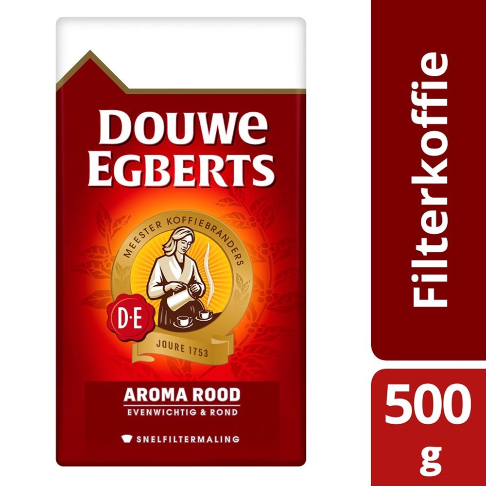 Afbeelding Douwe Egberts aroma rood koffie snelfilter maling