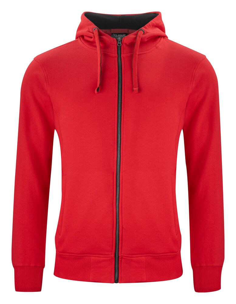 Afbeelding 021044-35_ClassicHoodieFullZip_Red_Front