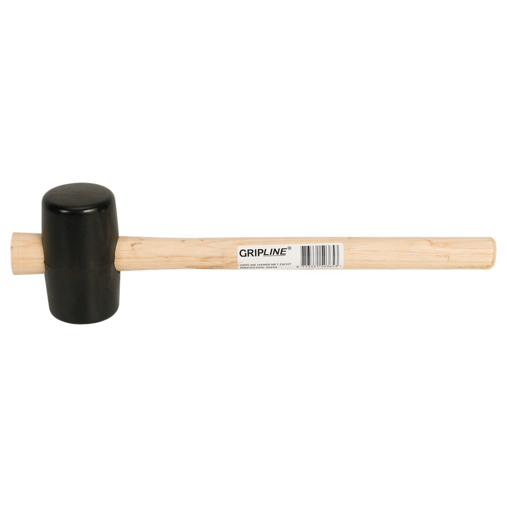 Afbeelding Gripline rubber hamer Nr.1