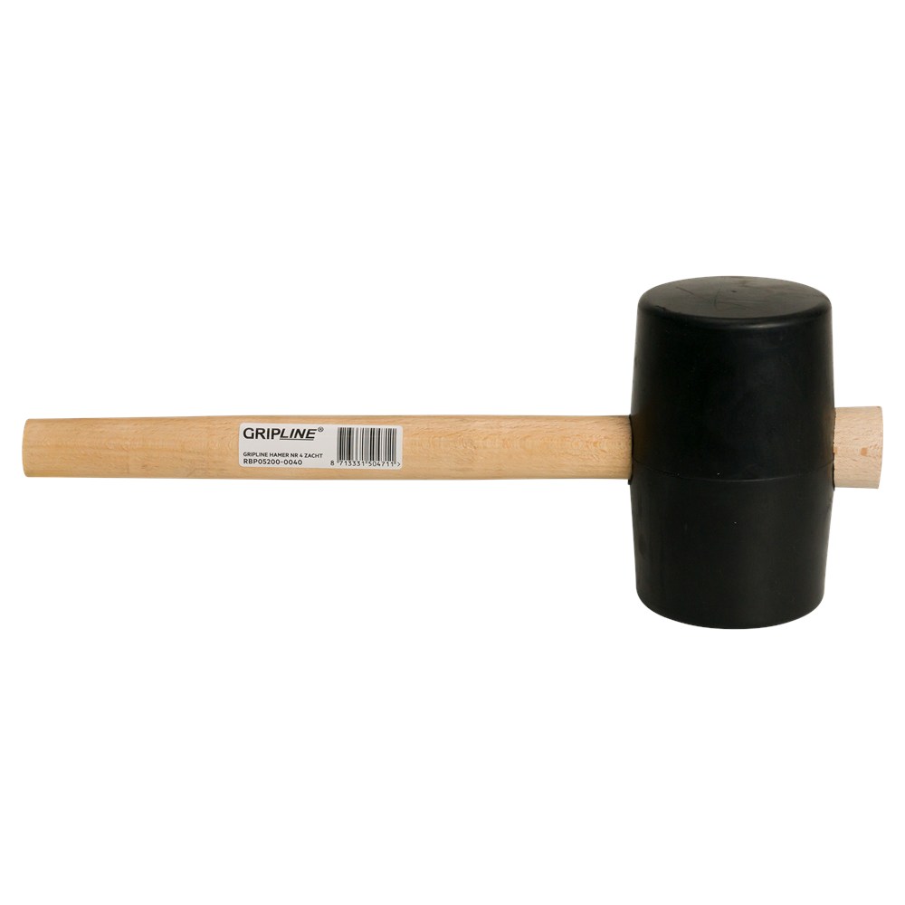 Afbeelding Gripline rubber hamer Nr.4