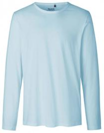Neutral t-shirt long sleeve light blue S