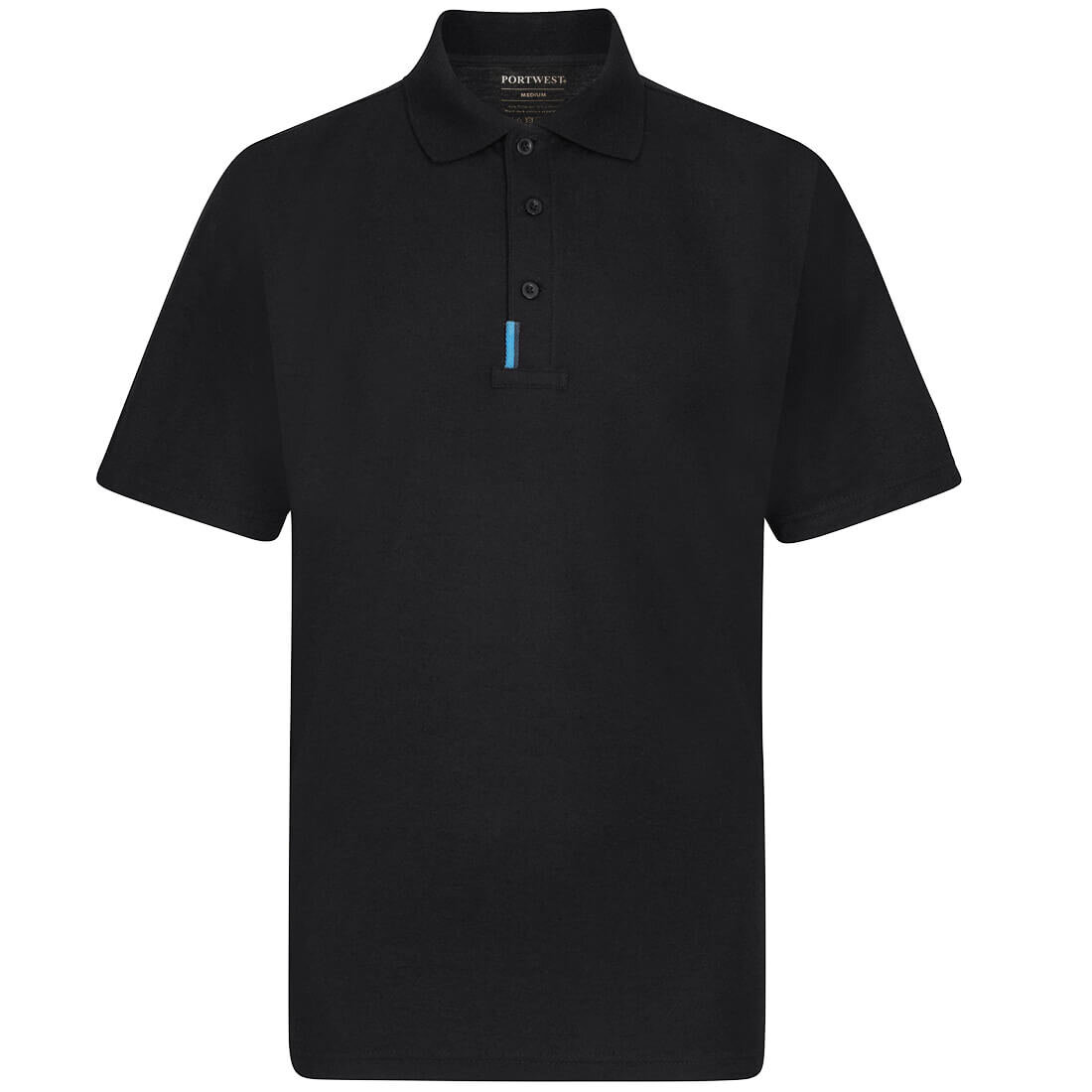 PortWest polo T720 zwart XS