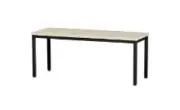 Garderobebank zwart frame 41 x100 x 34cm