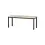 Garderobebank zwart frame 41 x100 x 34cm