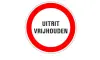 Verkeersbord uitrit vrijhouden 400mm