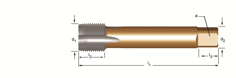 Afbeelding Dormer g(bsp) machinetap hss-e pm, voor doorlopende gaten, din EP40